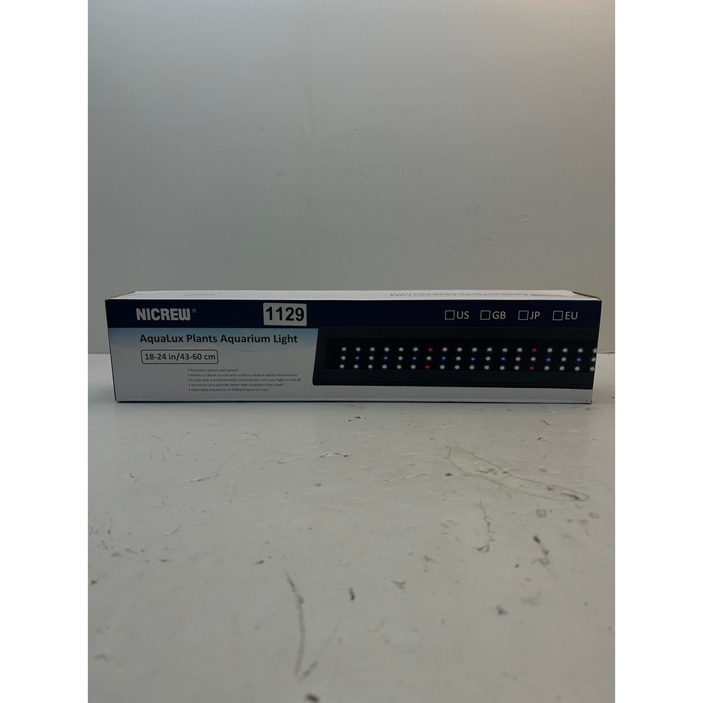 NICREW AquaLux Plants Aquarium Light 18-24 in Black